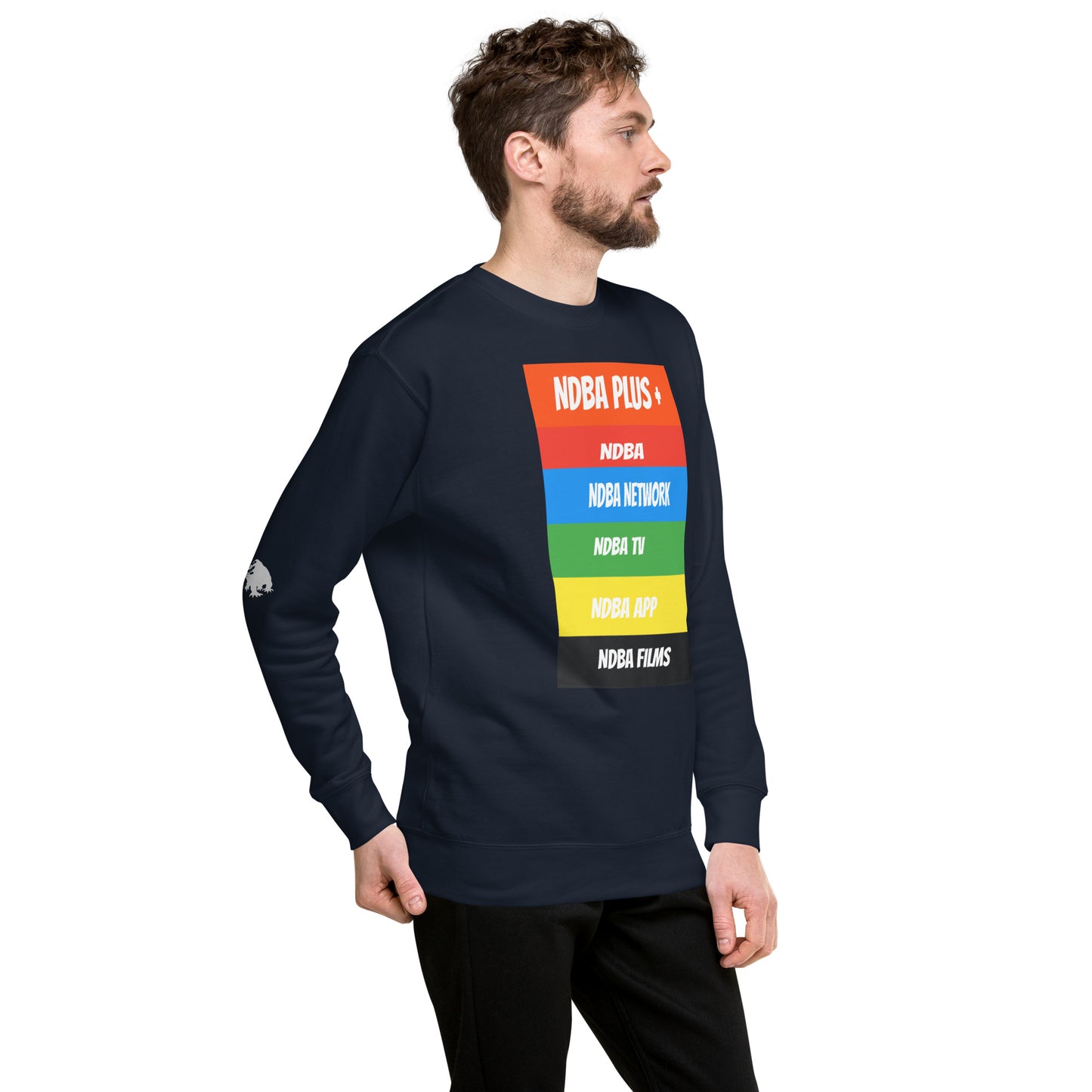 NDBA - NDBA PLUS + - NDBA NETWORK - NDBA TV - NDBA APP - NDBA FILMS - Unisex Premium Sweatshirt