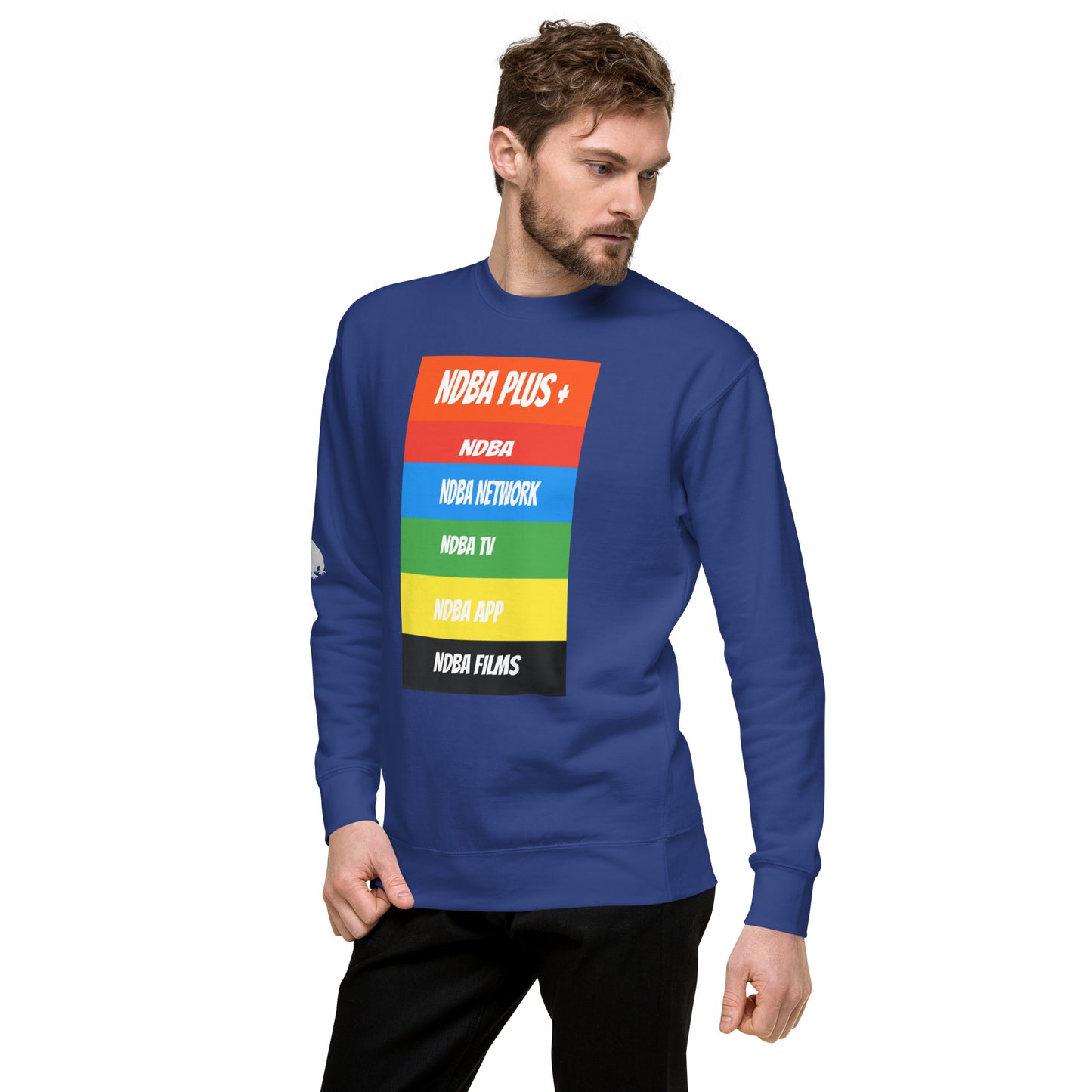 NDBA - NDBA PLUS + - NDBA NETWORK - NDBA TV - NDBA APP - NDBA FILMS - Unisex Premium Sweatshirt