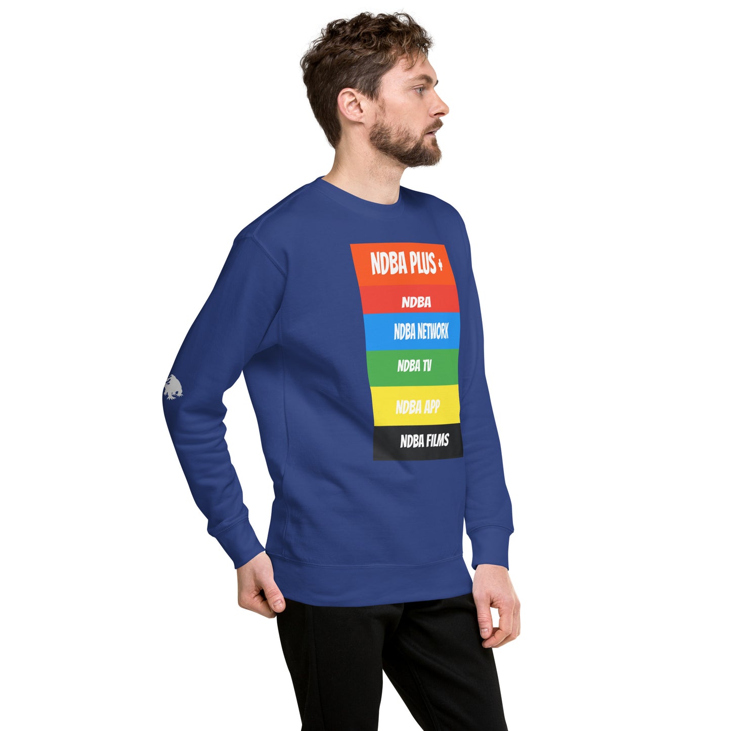 NDBA - NDBA PLUS + - NDBA NETWORK - NDBA TV - NDBA APP - NDBA FILMS - Unisex Premium Sweatshirt