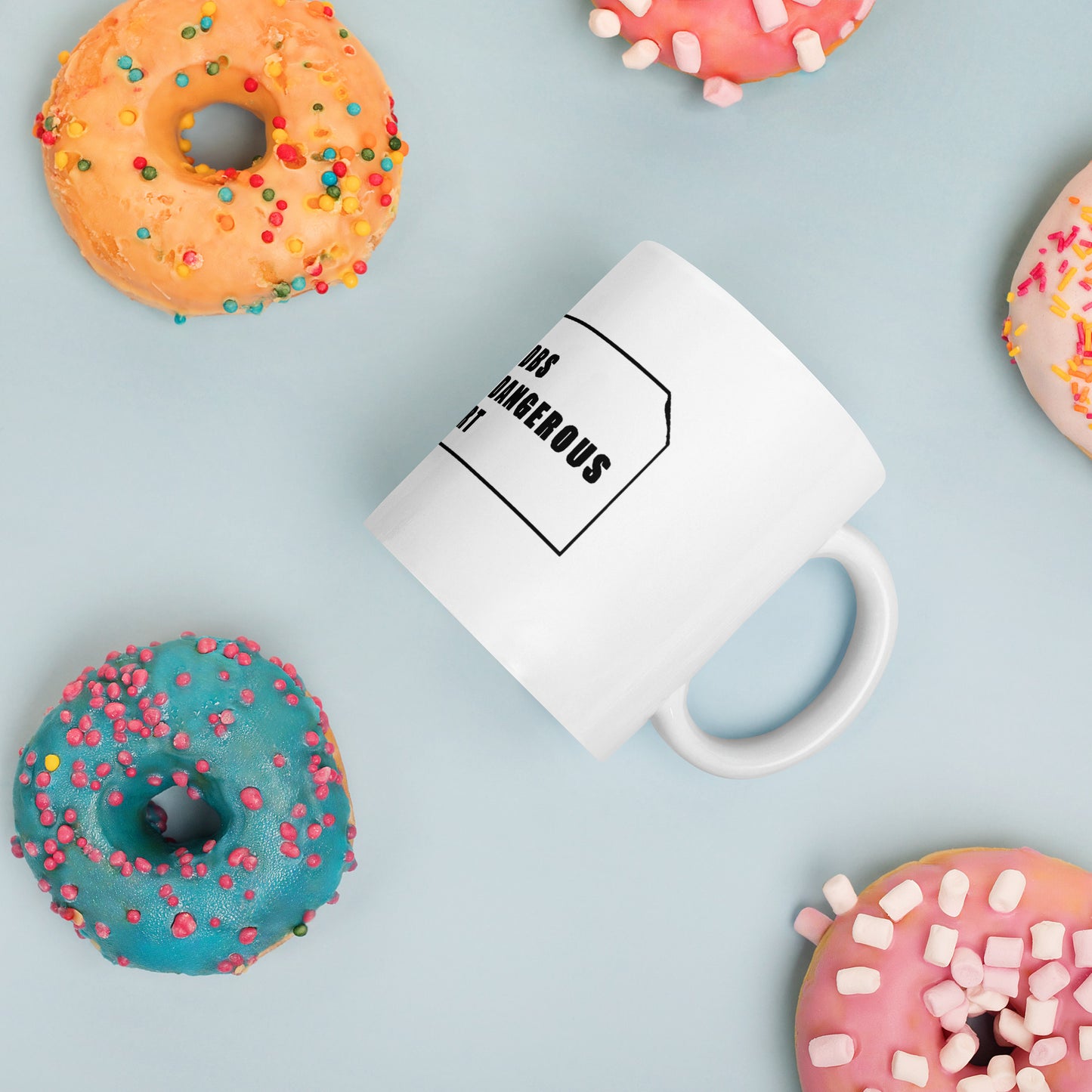 DANGERBALL DBS- DANGEROUS BRUTAL SPORT- White glossy mug