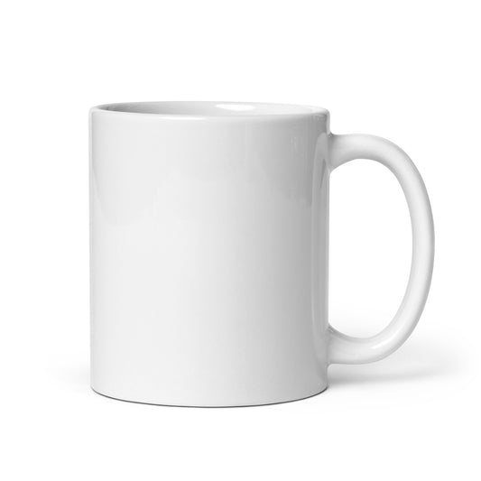 DB DANGERBALL SKULL- White glossy mug