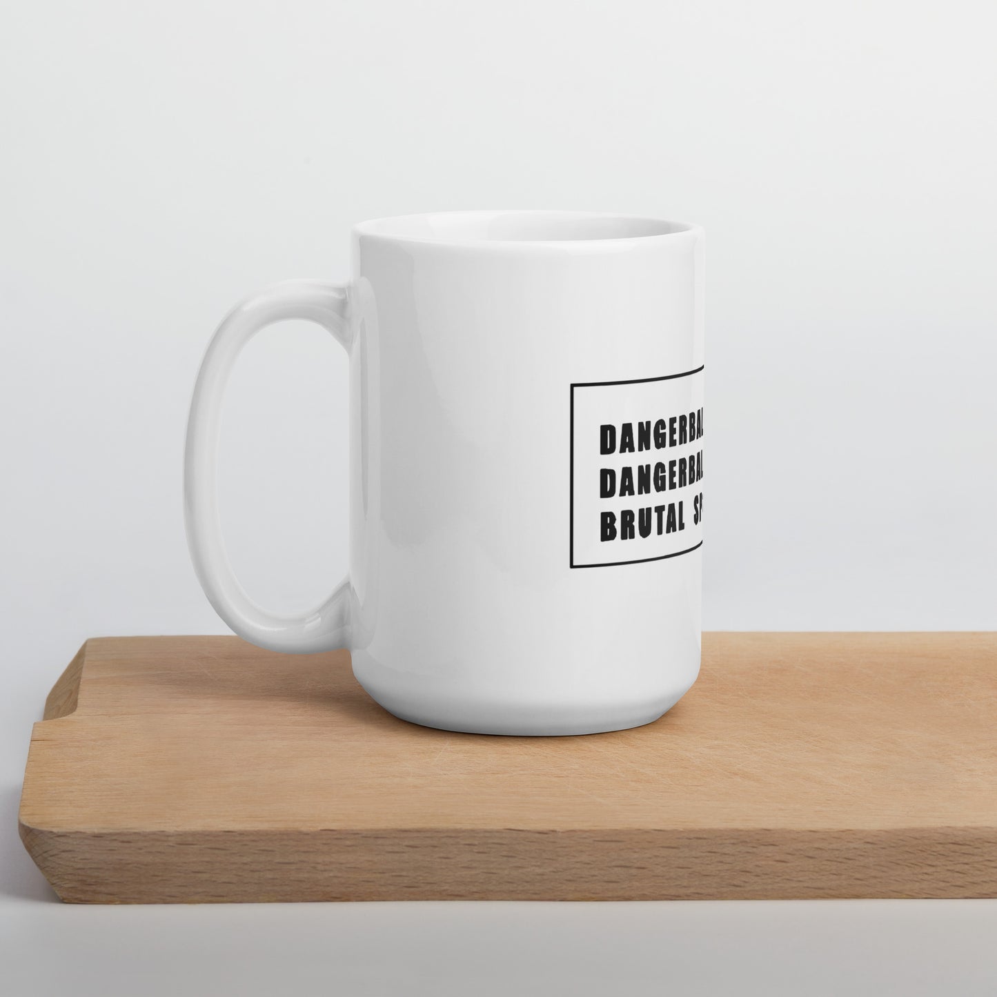 DANGERBALL DBS- DANGEROUS BRUTAL SPORT- White glossy mug