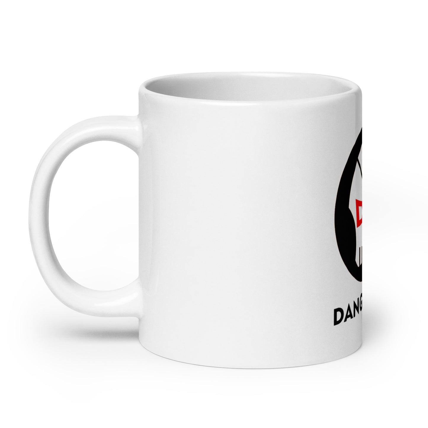 DB DANGERBALL SKULL- White glossy mug