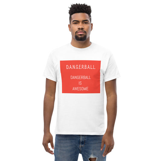 D.A.N.G.E.R.B.A.L.L. TEXT - SLEEVE DANGERBALL DB ORANGE - QUOTE DANGERBALL IS AWESOME